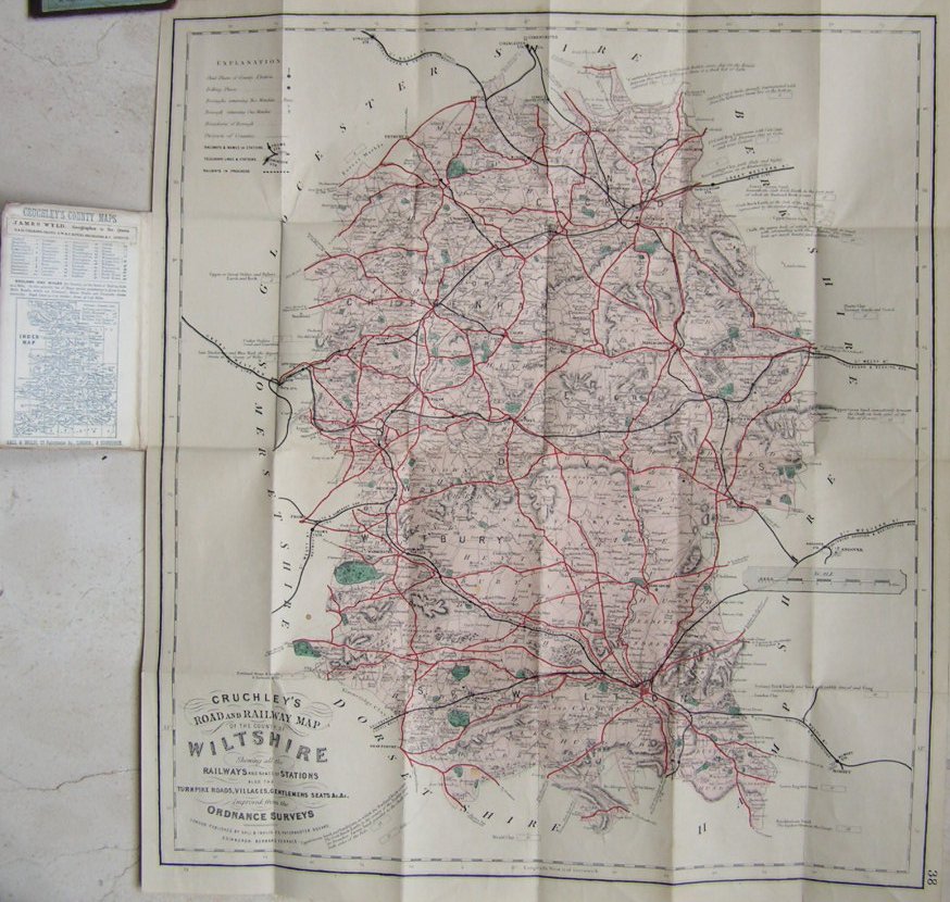 Map of Wiltshire - Cary-Cruchley